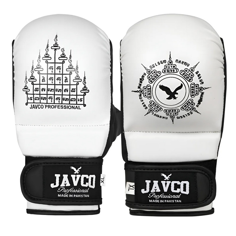 Guantilla Sparring JAVCO Blanco y Negro 1